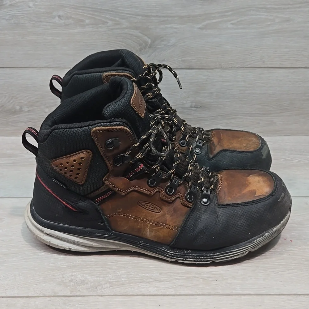 KEEN Men's Utility Steel Toe Work Waterproof Leather Boots Shoes Sz 13D